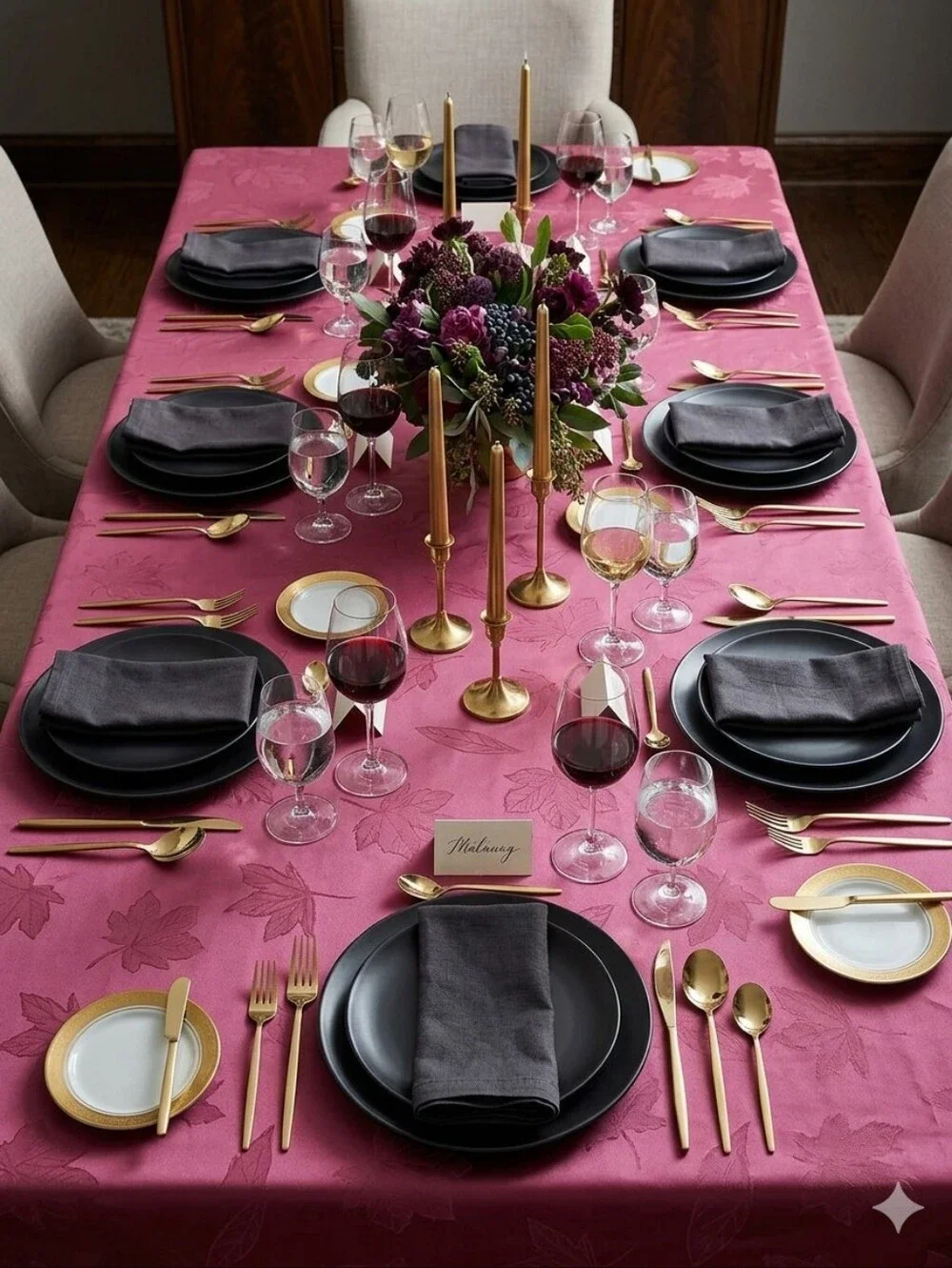 Stainless Steel Flatware Set in Gold Tone - Modern Home Dining Sets Of 30